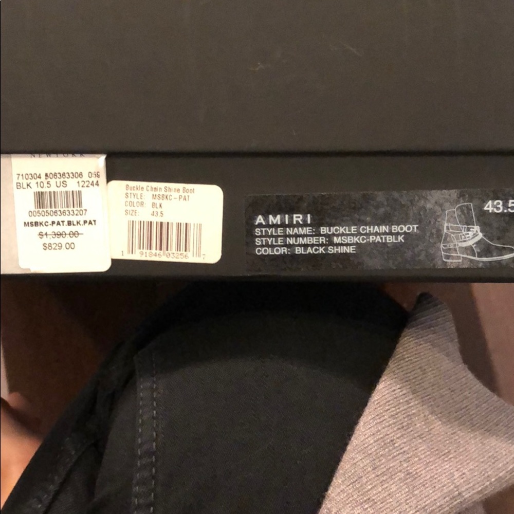 Amiri black leather ankle boots!